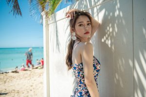 Kim Moon Hee – Floral Swimsuit
