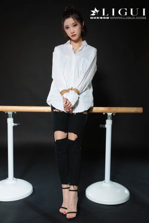 [Ligui 丽 柜] Leg model Xiao Xiao-Rope Art Bundle Cowboy Photo Album