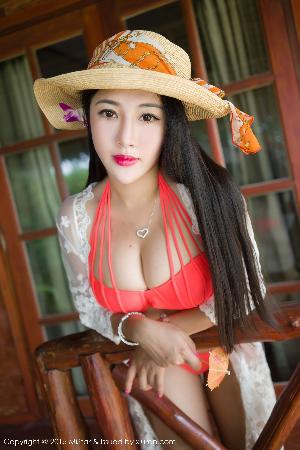 Jia Jia Tiffany Phuket Trail Black Silk + Lace + Bikini [Charm Mistar] Vol.036 Photo Collection