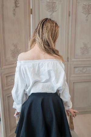 [The field of wind] NO.130 ultra-thin black silk short skirt photo set