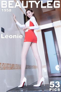 [Beautyleg] No.1958 Leonie “Black Silk Site + Pork Skirt” uniforms leg photo