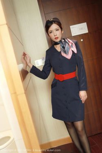 [Model Academy MFSTAR] Vol.437 Lsabelle Precious – Black Airport Professional Uniforms