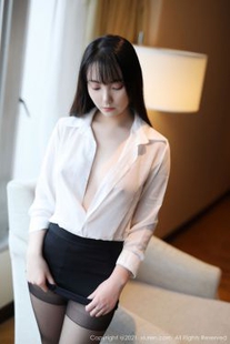 [人 xiuren] no.3076 揉 揉 – – White shirt black short skirt workplace OL vacuum series