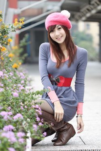 Taiwan pure beauty Angel “black silk street picture” photo collection
