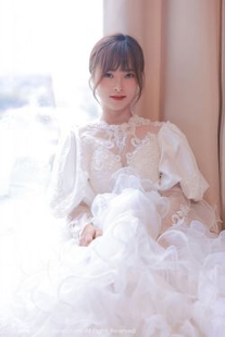 [人 xiuren] no.3671 Na Muzi – beautiful moving white wedding series