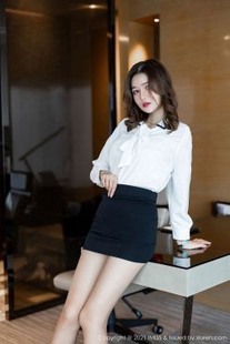 [Love Honey IMISS] Vol.558 萱 Mimi – Classic White Shirt Black Skirt Workplace OL Series