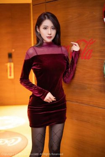 [人 xRen] no.3765 周慕 baby – scarlet dress and charm silk