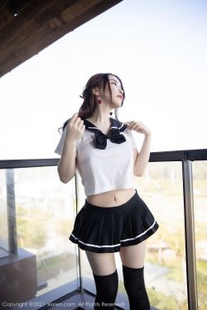 [人 xiuren] no.3268 Cherry 月 樱 – classic black and white youth school uniform