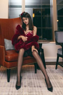 [人 xiuren] No.3548 Emily Yin Fei – a bright and bright scarlet costume
