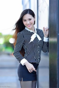 [Taiwan Zhengmei] Zhang Xiaomi – Black Silk OL Girl Take Photo Album
