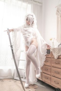 [Cosplay] 蠢 沫 – Neil Evil White Flower Marriage Photo Set