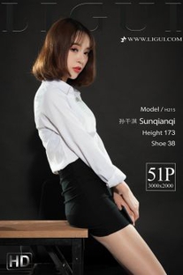 Leg model Sun Qianqi “silk foot ol” [柜 ligui] photo set