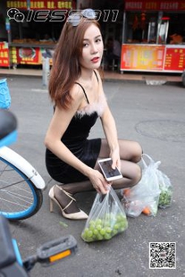 Model Lucy “Buy Cuisine 3” [IeSs One Thousand One Night] Black Silk Street Photo Photo