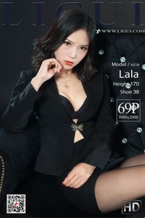 Leg model lala “black silk jade ol” [柜 ligui] photo set