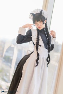 Coser Xiao Ding “Black Cat Maid” [Fantasy Factory] photo set