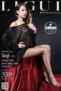 [柜 ligui] Model Siqi “Yimei Black Silk Beauty” Beautiful Leg Jade Picture