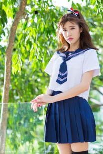 Sandy Chen Tianyang “Pure School Uniform Series + Sexy Chaini” [Love Honey IMISS] VOL.134 Photo Collection
