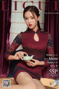 Leg Model Min Er “Cheongsam Tea Art Silk Foot” [Ligui] Internet beauty photo album