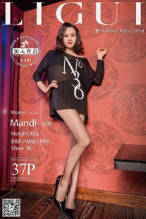 Model Mandy “The Charm of Grey Silk High Heels and Beautiful Feet” [丽柜LiGui] Photo pictures of beautiful legs and jade feet