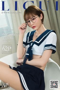 Model Yangyang “Sailor Suit Glasses Girl Silk Foot” [丽柜LIGUI] Network Beauty Photo Album