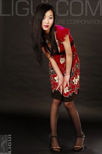 [丽柜LiGui] Model Xiaolulu’s “Floating Stockings” Silk Foot Photo Picture