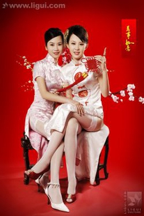 [丽柜LiGui] “Ligui Models Greet You Here” New Year’s Special Issue Silk Foot Photo Pictures
