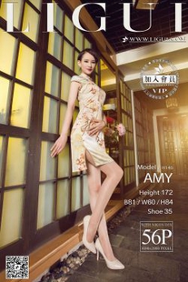 Model AMY “Noble Cheongsam Beauty” [丽柜LiGui] Photo pictures of beautiful legs and jade feet