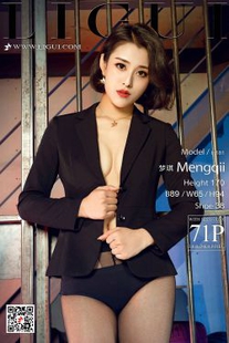 Model Meng Qi “Suit + Black Silk Foot High Heels” [丽柜Ligui] Photo Album