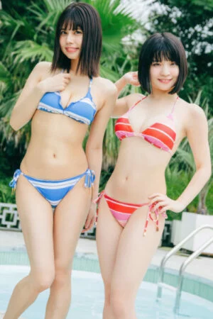 Nemoto Nagi 根本凪, Rin Kaname 鹿目凛, from でんぱ組.inc 写真集 ねもぺろ 「萌えキュン」 だけじゃありません。 Set.03