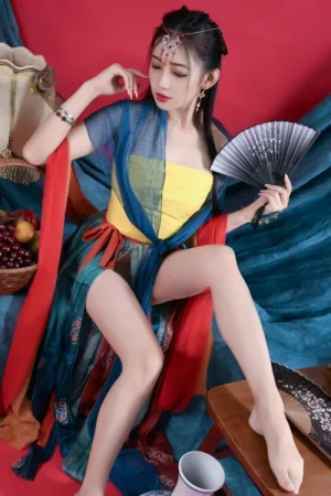 JVID 夏暮光 – 校花暮光敦煌風格造型服飾首度嘗試,飛越天際穿梭時空與你來場空前未有的愛戀滋味～ Set.01